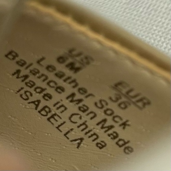 Sam Edelman Isabella Flats Womens Clear‎ Beige & Black Pointed Toe Size 6 - Picture 9 of 9